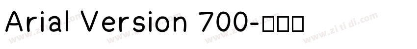 Arial Version 700字体转换